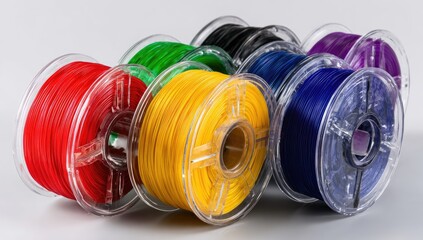 Colorful spools of filament © Fadly