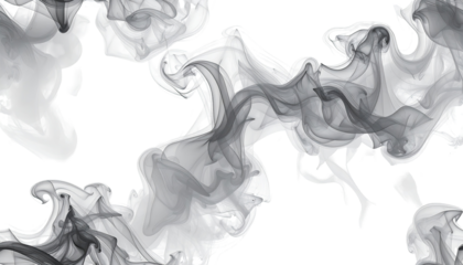 Abstract grayscale smoke patterns