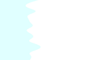 Abstract light blue wavy shape against a clean white background, creating a calm, modern, and minimal graphic resource or design template.