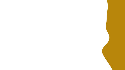 Abstract white and gold background with a wavy dividing line, perfect for modern design, presentations, or text overlays. Simple and clean graphic.