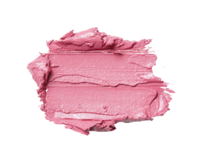 Swatch of pink lipstick