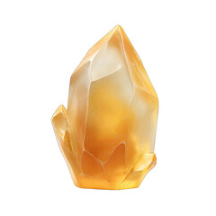 Golden crystal, sharp facets