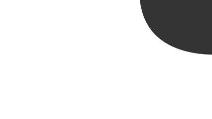 Minimalist graphic design element featuring a dark grey quarter circle on a clean white background, ideal for modern layouts, branding, or abstract concepts.