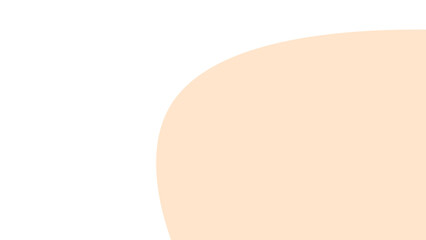 Soft peach abstract curve on a clean white background, creating a calm, minimalist space for text, branding, or design elements.