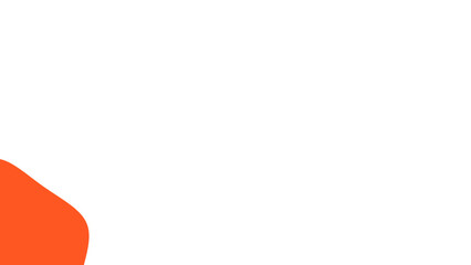 Abstract orange shape on a clean white background, ideal for modern design, branding, presentations, or as a minimalist graphic element.