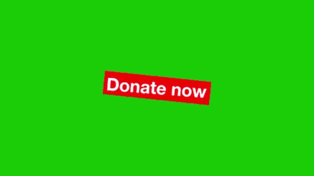 red donate button