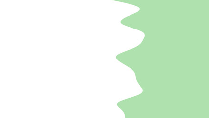 Clean, modern background with a wavy pastel green border and white copy space. Ideal for health, nature, eco-friendly, or calm designs.