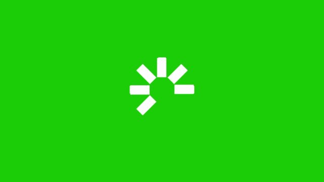 White recycle loading animation