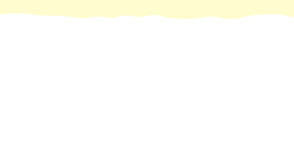 Obraz premium Minimalist white background with a soft yellow wave at the top, offering clean copy space for product displays, web design, or presentations. Simple and fresh aesthetic.