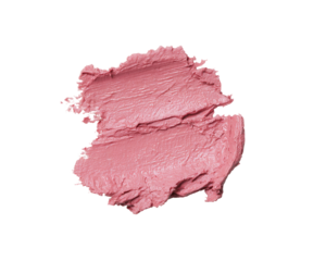 Pink cosmetic product smudge, textured