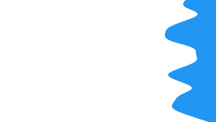 Abstract blue wavy shape on a clean white background, perfect for graphic design elements, web banners, or modern digital presentations. Versatile and simple.