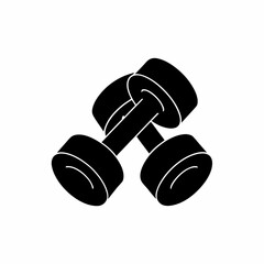 creative details dumbbells icon vector Illustration