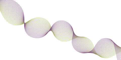 Abstract Purple Green Wave Line Background Vector Design.