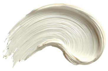 Creamy, light beige paint stroke