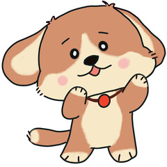 Happy Puppy with a Bone