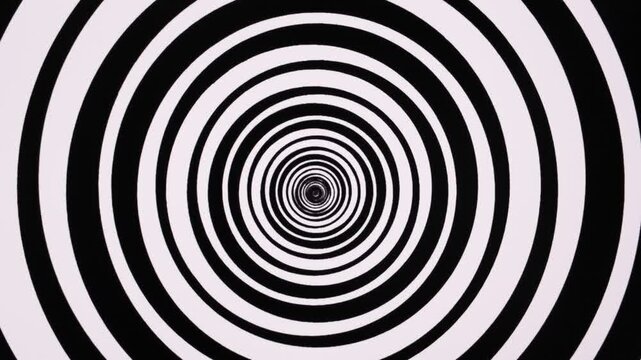 Hypnotic optical illusion and rhythmic visual movement background