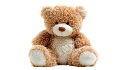 Plush teddy bear toyTransparent background, PNG file