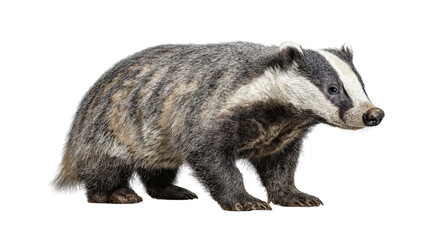 Naklejka premium Prehistoric giant badgerTransparent background, PNG file
