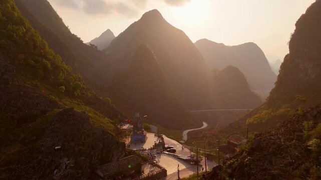 Chin Khoanh ramp Cinematic Drone Footage of Ha Giang Loop &ndash; Motocross Adventure Through Vietnam&rsquo;s Mountains