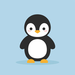 Obraz premium Cute Vector of Little Penguin