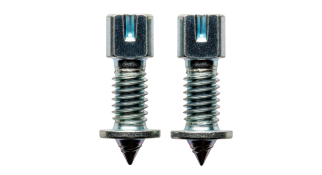 Isolated furniture screws for wood assembly components, metal hardware accessories