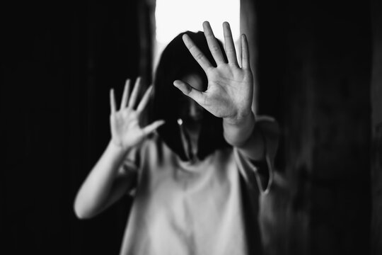 stop violence against Women,sexual abuse, human trafficking,domestic violence rape international women's day, The concept of sexual harassment against women and rape, black and white image