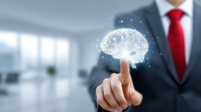 Businessman creating renewable and sustainable eco energy with electrical sphere 3D rendering
