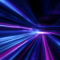 Glowing abstract speed pattern with overlapping curved lines and vibrant neon colors. Emphasizes rapid movement and high energy. Great for events or digital themes.