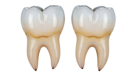 Isolated molar teeth, dental health concept, professional dental healthcare services, healthy gums