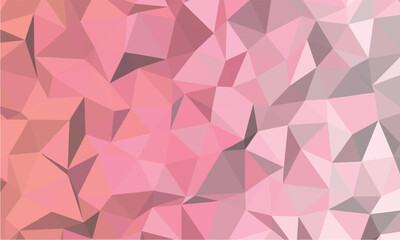 Geometric polygon art featuring shades of pink and gray creates a modern abstract