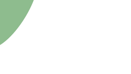 Minimalist background featuring a clean white space with a soft sage green curved shape, ideal for modern design, branding, or website elements.