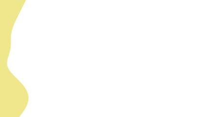 Obraz premium Minimalist background with a gentle, flowing light yellow curve on a clean white space. Perfect for presentations, graphic design, or text overlay.