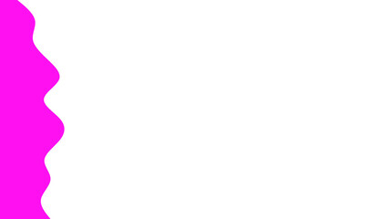 Vibrant magenta wavy border on a clean white background, creating a modern, abstract design element for creative projects and digital presentations.