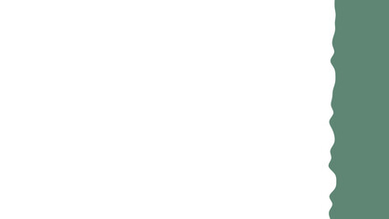 Obraz premium Minimalist abstract background featuring a clean white space contrasting a sage green ripped edge, ideal for design, presentations, and modern branding.