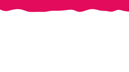Dynamic fuchsia wavy border on a clean white background. Ideal for creative designs, presentations, branding, or website headers, conveying energy and modernity.