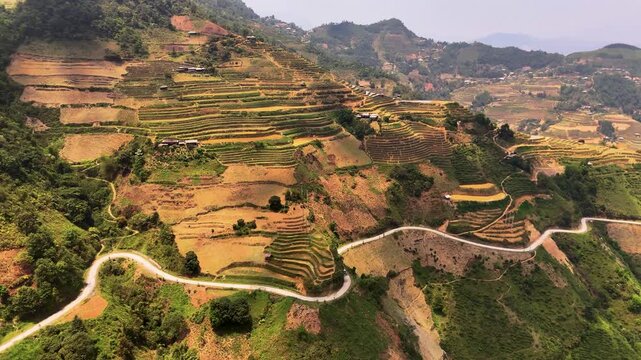Cinematic Drone Footage of Northern Vietnam &ndash; Villages and Rice Fields on the Ha Giang Loop
