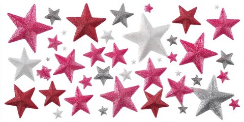 red star background