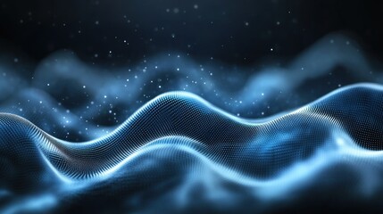 abstract blue background with stars