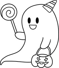 귀여운 할로윈 유령