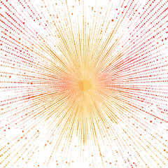 백색 배경의 점선 벡터 스타일 그래픽