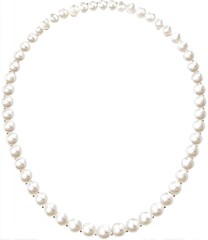 Obraz premium A pearl necklace forms a complete circle. A string of lustrous, round pearls of uniform size creates a simple, elegant design