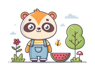 Cute and colorful cartoon simple icon set, minimal flat design illustrations, versatile style, isolated transparent background.