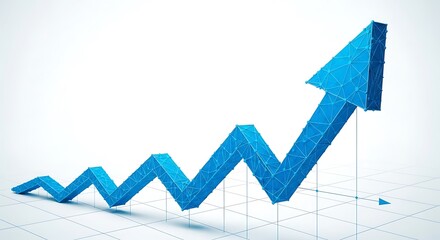 Positive Growth Trend Graph.