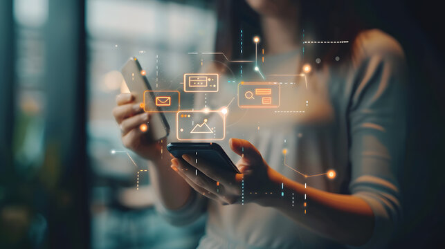 Smart Notifications in Banking Apps A mobile banking, Digital banking transaction financial