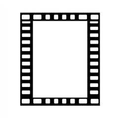 Black and white filmstrip border
