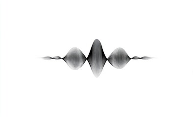 Abstract grayscale waveform graphic