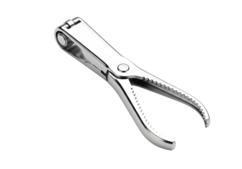 Silver metal nail clipper isolated on transparent background is a tool used to trim fingernails and toenails, made of stainless steel for hygiene
