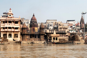 Ganga Ghat river ganges Varanasi Uttar Pradesh India