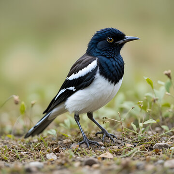The magpie-lark, also known as wee magpie, peewee, peewit, mudlark or Murray magpie, is a passerine bird native to Australia. The scientific name is Grallina cyanoleuca.
