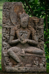 ancient stone buddha statue